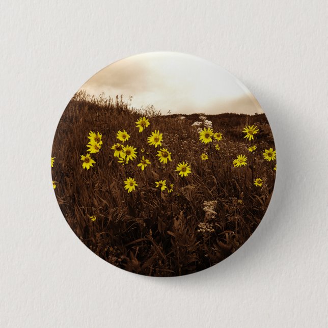 Sunflowers Button (Front)