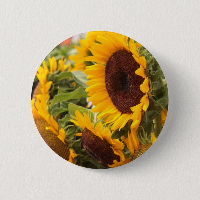 Sunflowers Button (Front)