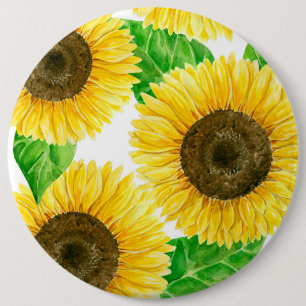 Sunflowers Button