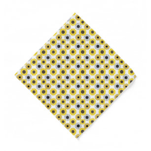 Sunflowers bx4 White BG Bandana