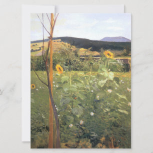 Sunflowers (by Jacek Malczewski) Card