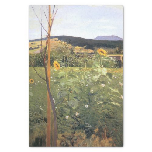 Sunflowers by Jacek Malczewski Tissue Paper