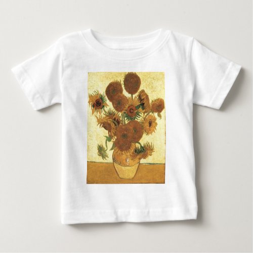 Sunflowers by Van Gogh Baby T_Shirt