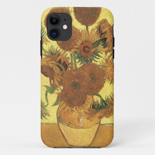 Sunflowers by Van Gogh iPhone 11 Case