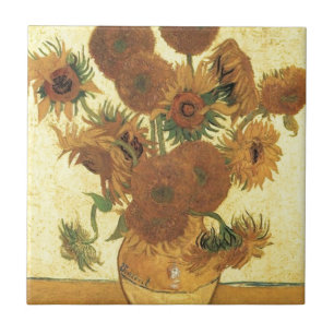 Sunflowers by Van Gogh Ceramic Tile