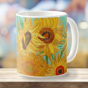 Sunflowers By Van Gogh Coffee Mug by lazyrivergreetings at Zazzle
