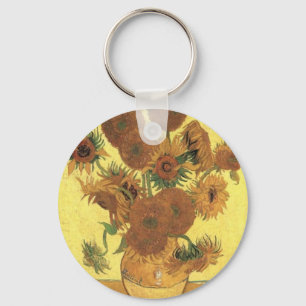 Sunflowers by Van Gogh Keychain