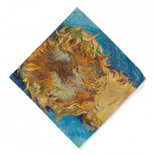 Sunflowers by Van Gogh Painting Art Bandana