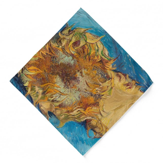 Sunflowers by Van Gogh Painting Art Bandana (Front)