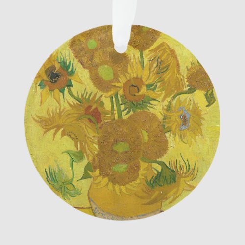 Sunflowers by Van Gogh Painting Art Ornament