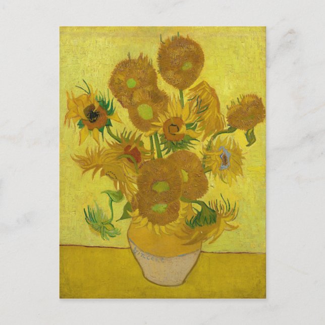 Sunflowers by Van Gogh Painting Art Postcard (Front)