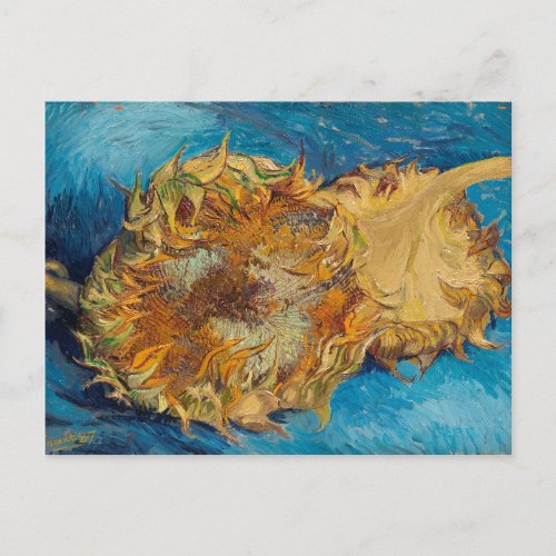 Sunflowers by Van Gogh Painting Art Postcard