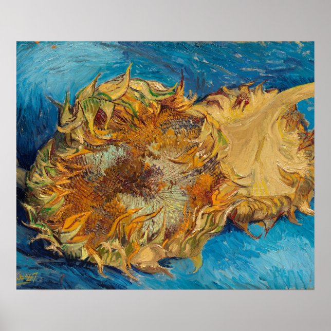 Sunflowers by Van Gogh Painting Art Poster (Front)