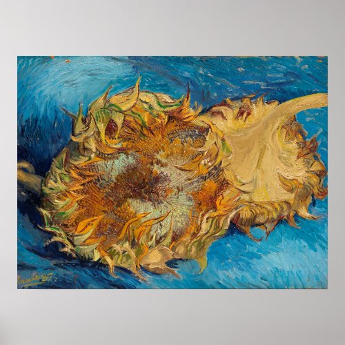 Sunflowers by Van Gogh Painting Art Poster