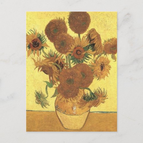 Sunflowers by Van Gogh Postcard