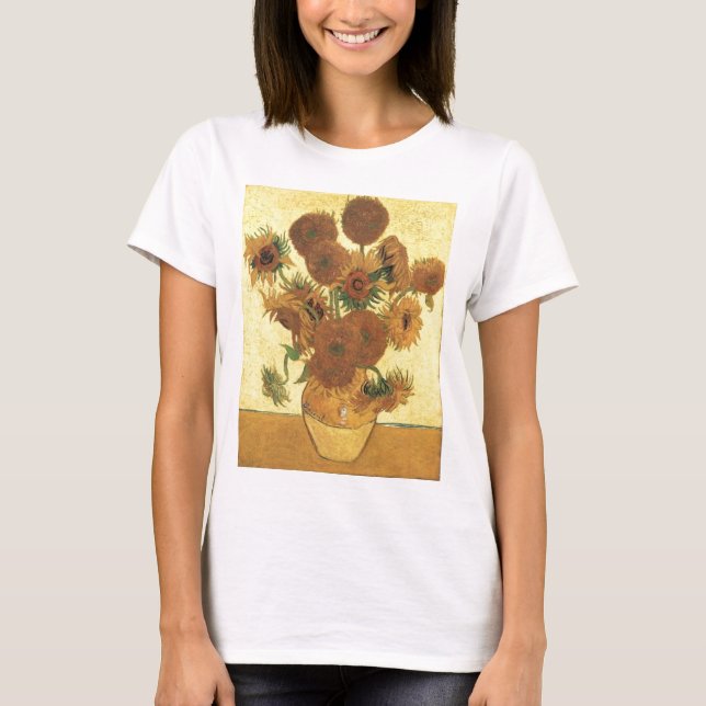 Sunflowers by Van Gogh T-Shirt (Front)