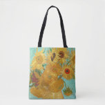 Sunflowers by Van Gogh Tote Bag<br><div class="desc">This painting is “Vase with Twelve Sunflowers” done in 1889 by Dutch post-impressionist artist Vincent Willem van Gogh (1853-1890).
   It is our Fine Art Series no. 106.</div>