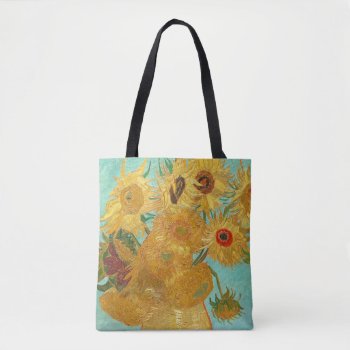 Sunflowers By Van Gogh Tote Bag by lazyrivergreetings at Zazzle