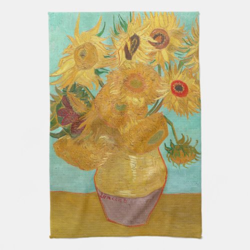 Sunflowers by Van Gogh Towel