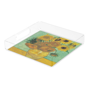Sunflowers by Vincent Van Gogh Acrylic Tray
