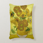 Sunflowers by Vincent Van Gogh Decorative Pillow