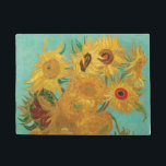 Sunflowers by Vincent Van Gogh Doormat<br><div class="desc">Please visit my store for more interesting design and more color choice =>  zazzle.com/iwheels*</div>