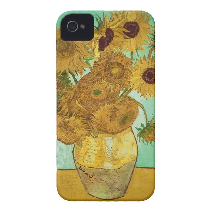 Sunflowers by Vincent Van Gogh iPhone 4 Covers