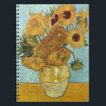 Sunflowers by Vincent Van Gogh Notebook<br><div class="desc">Sunflowers by Vincent Van Gogh. Please visit my store for more interesting design and more color choice. =>     zazzle.com/colorfulworld*</div>