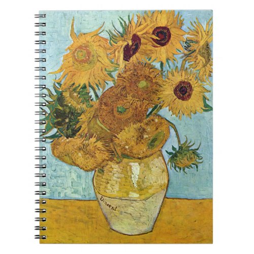 Sunflowers by Vincent Van Gogh Notebook