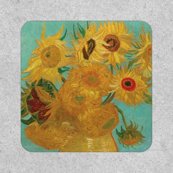 Sunflowers By Vincent Van Gogh Patch by colorfulworld at Zazzle