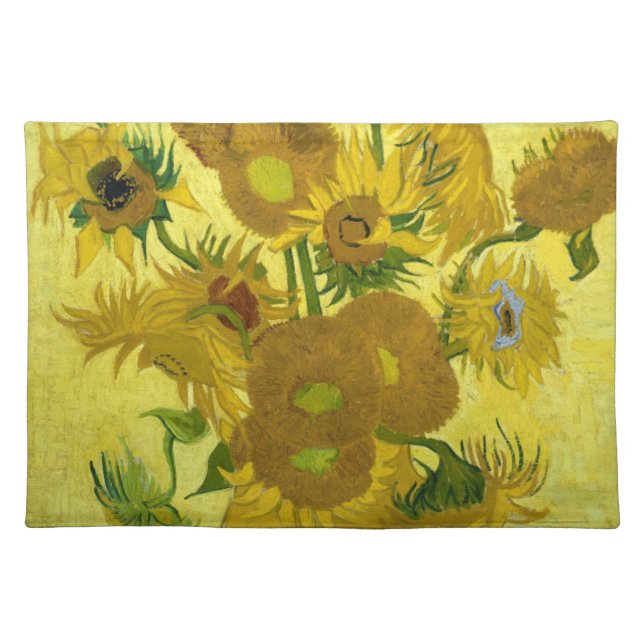 Sunflowers by Vincent Van Gogh Placemat (Front)