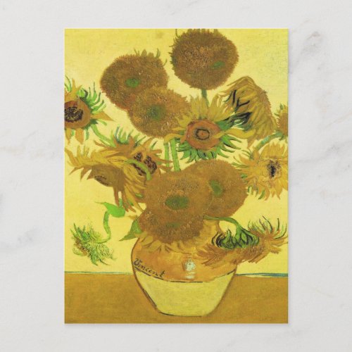 Sunflowers By Vincent Van Gogh Postcard
