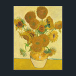 Sunflowers by Vincent Van Gogh Postcard<br><div class="desc">Sunflowers by Vincent Van Gogh</div>