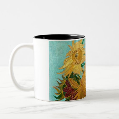 Sunflowers by Vincent van Gogh Two_Tone Coffee Mug