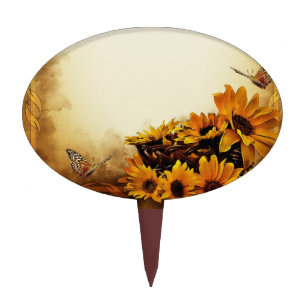 Sunflowers Cake Topper