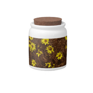 Sunflowers Candy Jar