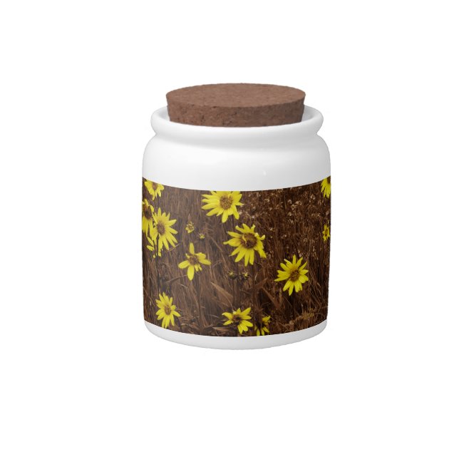 Sunflowers Candy Jar (Front)