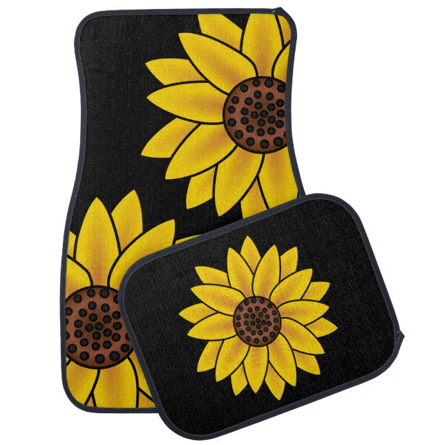 Sunflowers Car Floor Mat (Set)