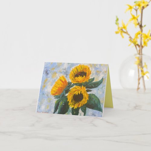 Sunflowers card