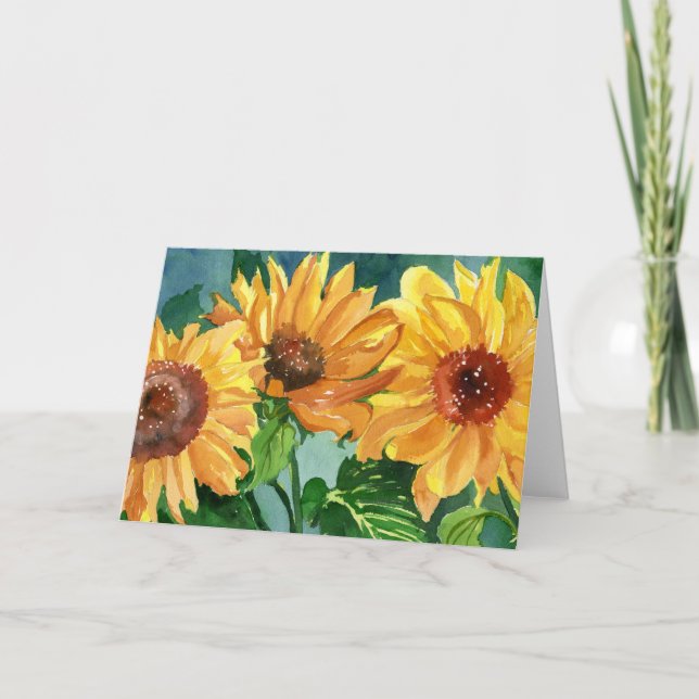 Sunflowers Card (Front)