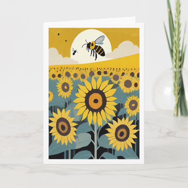 Sunflowers Card (Front)