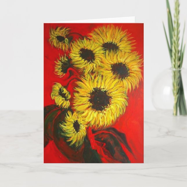 SUNFLOWERS CARD (Front)