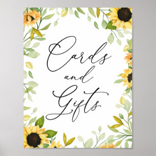 Sunflowers Cards and Gifts Sign