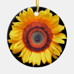SUNFLOWERS CERAMIC ORNAMENT