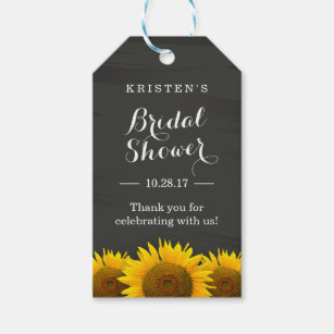 Sunflower Thank You Gift Tags & Gift Enclosures