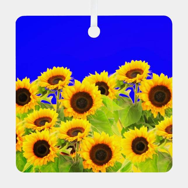 Sunflowers Christmas Ornament (Front)