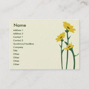 Sunflowers - Chubby Business Card