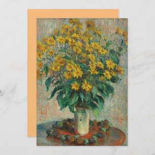 Sunflowers (Claude Monet, 1880) Invitation