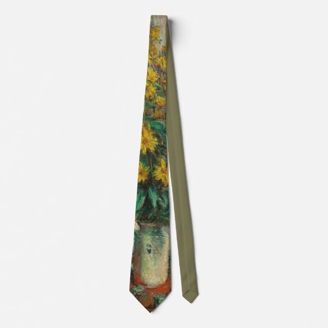 Sunflowers (Claude Monet, 1880) Neck Tie (Front)