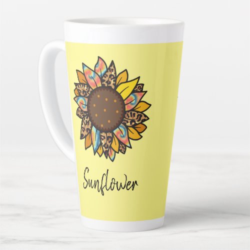 Sunflowers colorful  latte mug